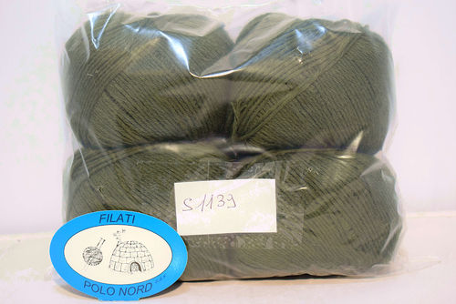 50%lana, 50%angora Verde S1139 200 grammi